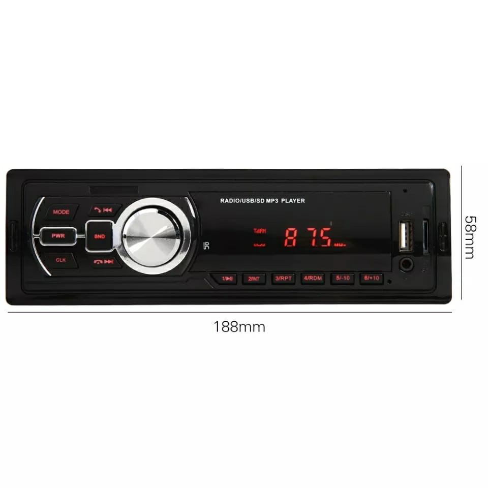 Poste Radio Bluetooth MultiMedia Avec Sortie USB/MicroSD/Aux Pour