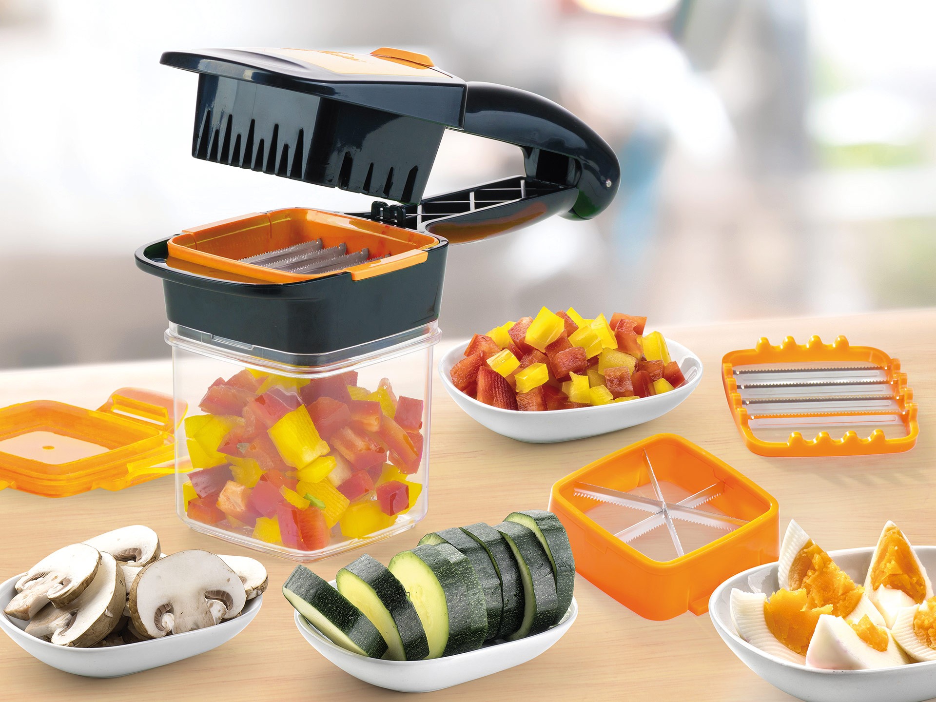 Home Chef Nicer Dicer Multi-Cutter 5en1 Pour Fruits Et Légumes - Letshop.dz