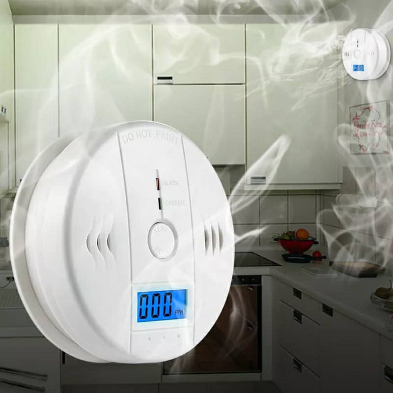 Détecteur De Monoxyde De Carbone Avec écran LCD - Batterie 10 Ans, Alarme 85 DB | Certifié CE Pour La Maison
