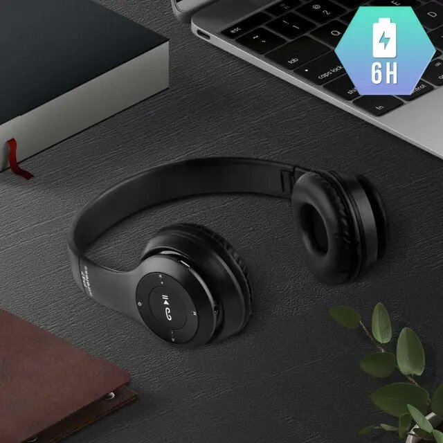 Casque Audio Stereo Bluetooth sans fil modèle P47 pliable - Letshop.dz