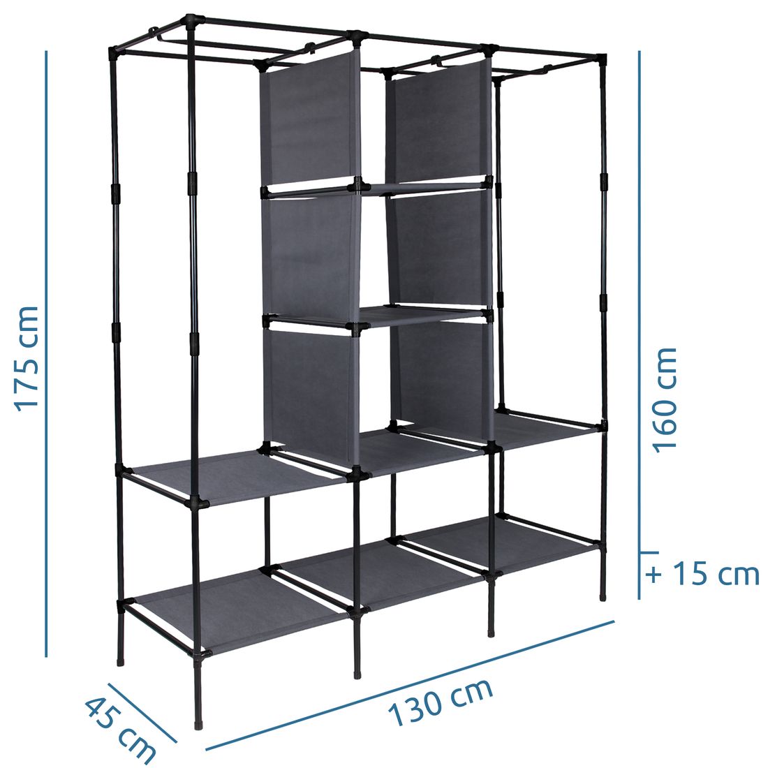 Armoire à penderie portable HOMIDEC avec tige Algeria