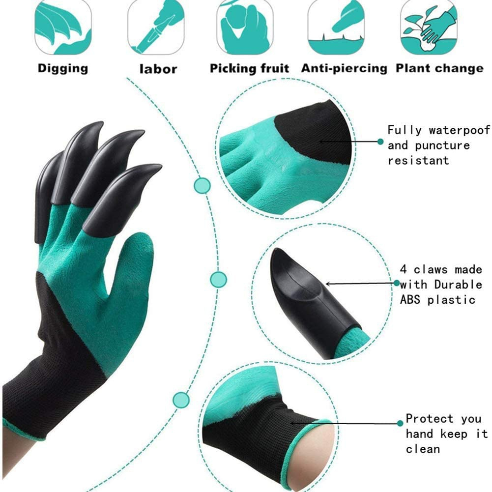 Gants de jardinage avec griffes - Letshop.dz