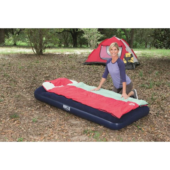 SOLDES 2024 : Bestway 67224 Matelas gonflable camping Pavillo™ 1 place 188  x 99 x 22 cm avec pompe à pied intégrée, Blue pas cher