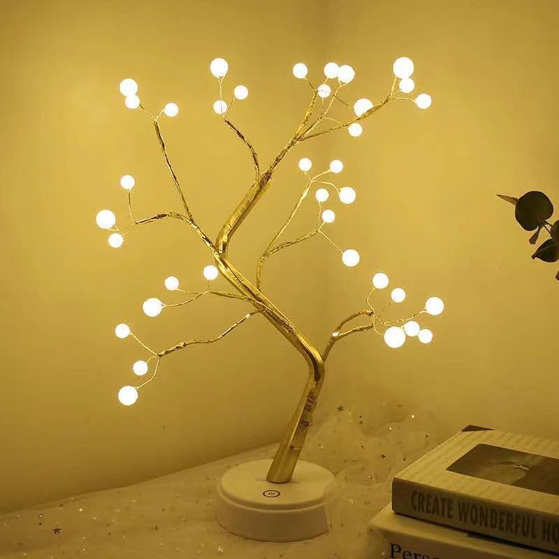 Lampe a chevet en forme D’Arbre Lumineux avec interrupteur tactile V4 2