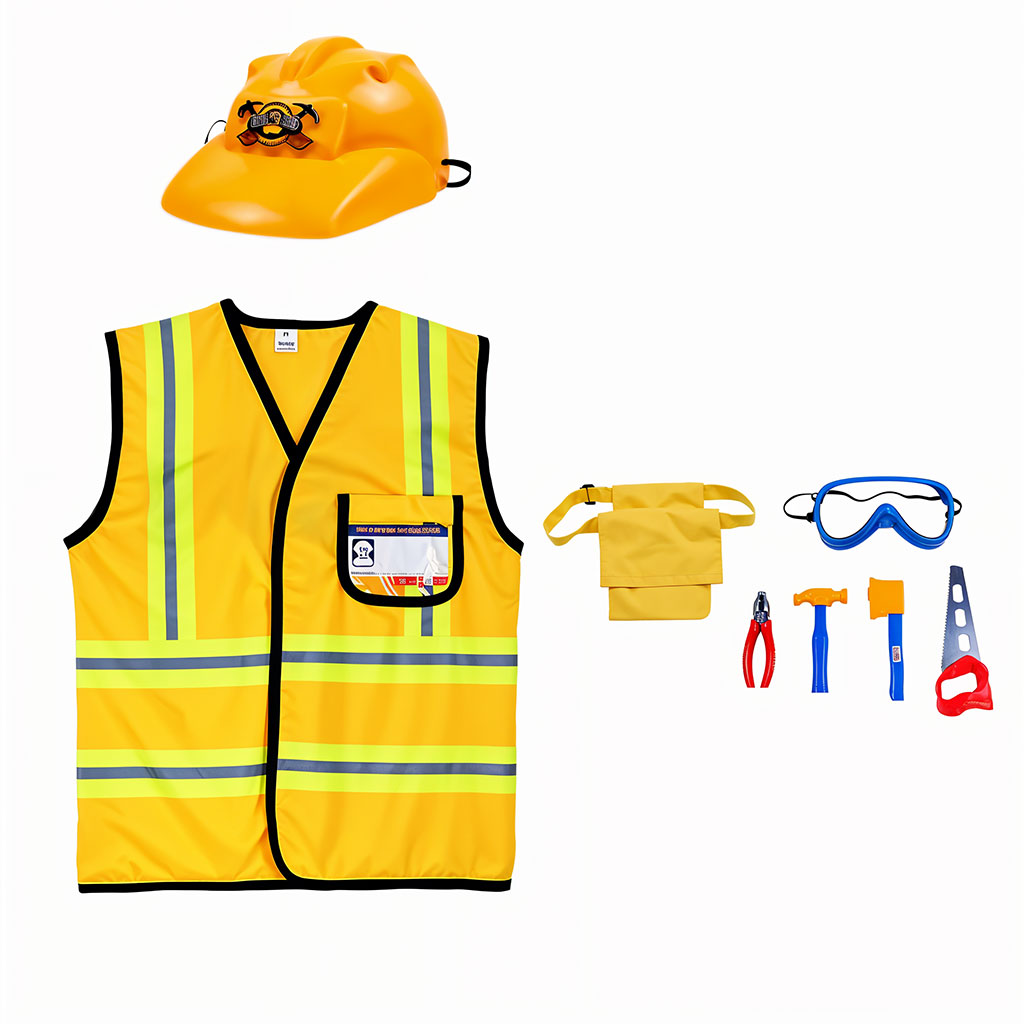 Costume D guisement Travailleur De Construction Avec Outils Jouet Costume D guisement Travailleur De Construction Avec Outils Jouet