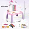 Projecteur De Dessin Enfant MOMSIV Aolieh – Table à Dessiner Lumineuse Avec Musique & Rose Deer